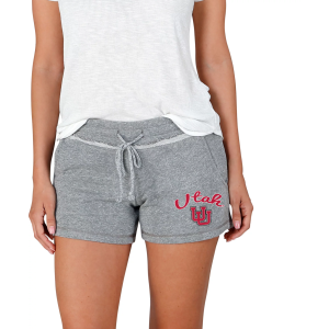 Concepts Sport Women's Utah Utes Grey Mainstream Terry Shorts, Medium, Gray