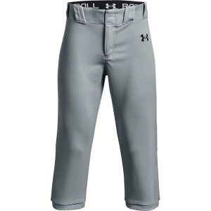 Under Armour Boys' Gameday Vanish Knicker Baseball Pants, Large, Grey