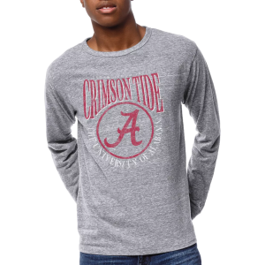 League-Legacy League-Legacy Men's Alabama Crimson Tide Grey Victory Falls Long Sleeve T-Shirt, XS, Gray - $40.00 at DICK'S Sporting Goods