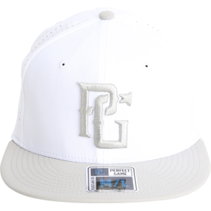 Perfect Game Hoffman Cap, Men's, L/XL, White/Grey