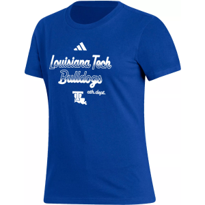 Adidas adidas Women's Louisiana Tech Bulldogs Blue Amplifier T-Shirt, Large - $40.00 at DICK'S Sporting Goods