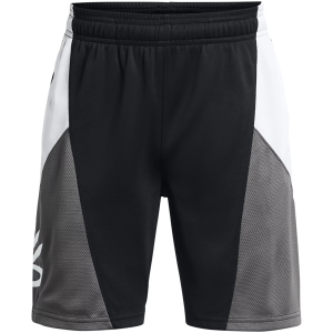Under Armour Boys' Curry Splash Shorts, XS, Black/Castlerock