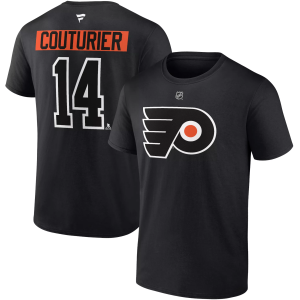 NHL Adult Philadelphia Flyers Sean Couturier #14 Black T-Shirt, Men's, Small