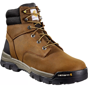Carhartt Boy's Ground Force 6" Waterproof Comp Toe, Men's, 8 W, Bison Brown Oil Tanned