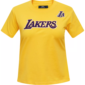 Pro Standard Women's Los Angeles Lakers Yellow Slim Fit T-Shirt, Small