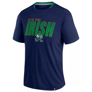NCAA Men's Notre Dame Fighting Irish Navy Defender T-Shirt, Small, Blue