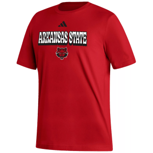 Adidas adidas Men's Arkansas State Red Wolves Scarlet Fresh T-Shirt, Small - $40.00 at DICK'S Sporting Goods