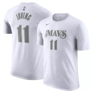 Nike Adult 2024-25 City Edition Dallas Mavericks Kyrie Irving #11 T-Shirt, Men's, XL, White