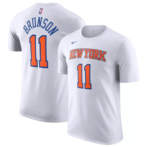 Nike Nike Adult New York Knicks Jalen Brunson #11 T-Shirt, Men's, Small, White - $37.00 at DICK'S Sporting Goods