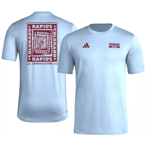 adidas Men's Colorado Rapids 2025 Blue Local Warp T-Shirt, Small