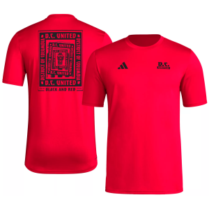 adidas Men's D.C. United 2025 Red Local Warp T-Shirt, Small