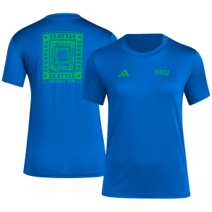 Adidas adidas Women's Seattle Sounders 2025 Blue Local Warp T-Shirt, Small - $20.00 at DICK'S Sporting Goods