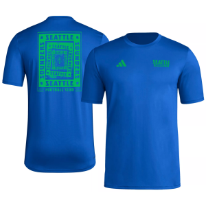adidas Men's Seattle Sounders 2025 Blue Local Warp T-Shirt, Small