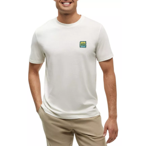 Tentree Men's Emerald Edge Graphic Short Sleeves T-Shirt, Small, Undyed/Bistro Green