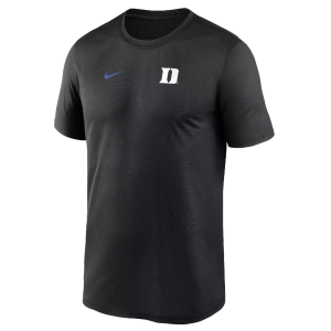 Nike Men's Duke Blue Devils Legend Logo Black T-Shirt, Small