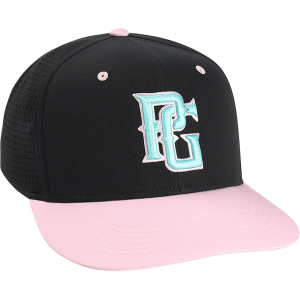 Perfect Game Hoffman Ice Cream Cap, Men's, Medium, Black/Light Pink