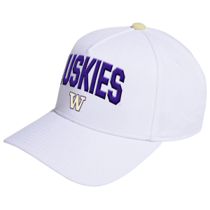 Adidas adidas Adult Washington Huskies White Locker Room A-Frame Adjustable Hat, Men's - $40.00 at DICK'S Sporting Goods