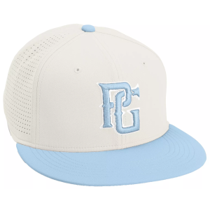 Perfect Game Hoffman Love & Baseball Cap, Men's, Small/Medium, White/Blue
