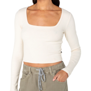 Roxy Women's Feelin' Cozy Shirt, Large, Parchment