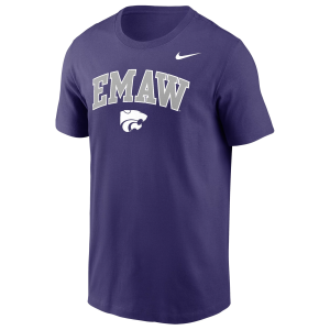 Nike Men's Kansas State Wildcats Purple Dri-FIT Cotton T-Shirt, Small
