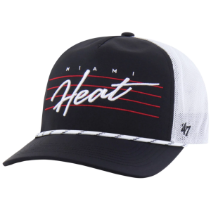 '47 '47 Adult Miami Heat Black Graphic Downburst R Hitch Adjustable Hat, Men's - $29.99 at DICK'S Sporting Goods