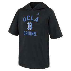 Nike Youth UCLA Bruins Black Core Cotton Hooded T-Shirt, Medium