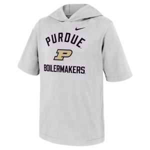 Nike Youth Purdue Boilermakers White Core Cotton Hooded T-Shirt, Medium