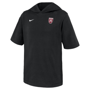 Nike Youth Harvard Crimson Black Core Cotton Hooded T-Shirt, Small