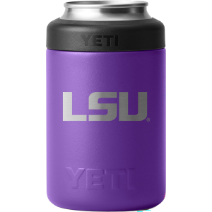 YETI LSU Tigers 12 oz. Rambler Colster Can Insulator, Stainless Steel