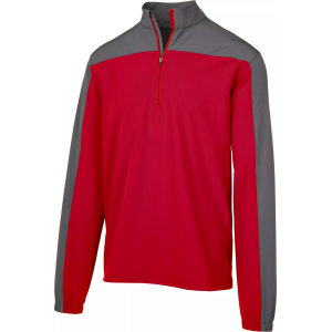 Mizuno Boy's Comp Long Sleeve Batting Jacket, Boys', Medium, Red Shade