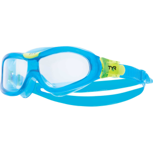TYR Kids' Orion Swim Mask, Clear/Blue/Blue