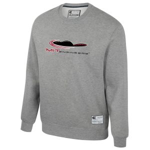Colosseum Youth MIT Engineers Heather Grey Crewneck Fleece Sweatshirt, Medium, Gray
