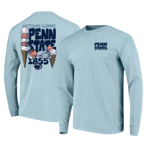Image One Men's Penn State Nittany Lions Light Blue Creamery Long Sleeve T-Shirt, XXL