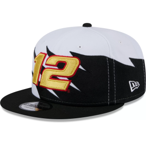 New Era Adult Nascar Ryan Blaney Black 9Fifty Jagged Adjustable Hat, Men's