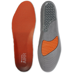 Sof Sole Women's Airr Performance Cushion Full Length Shoe Insoles, W5-11, Orange/Grey