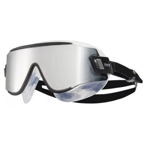 TYR TIdal Wave Mirrored Swim Mask, Silver