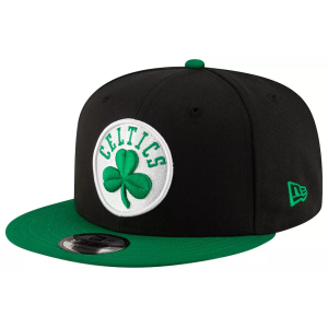 New Era Adult Boston Celtics Black 2 Tone 9Fifty Adjustable Hat, Men's