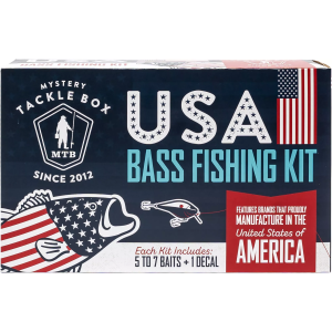 Mystery Tackle Box - USA Bass Fishing Kit - Lead Free, Multi Color