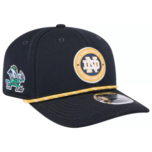 New Era Adult Notre Dame Fighting Irish Navy 9Seventy Adjustable Stretch-Snap Hat, Men's, Blue