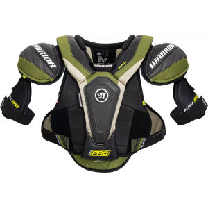 Warrior Senior Alpha Pro Shoulder Pads, Small, Black