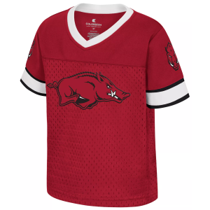Colosseum Toddler Arkansas Razorbacks Cardinal Football Jersey, Boys', 3T, Red