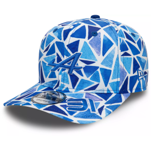 New Era Adult Alpine Racing Barcelona Esteban Ocon #31 9Fifty Adjustable Hat, Men's, Small/Medium, Blue
