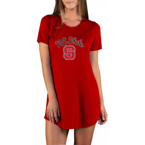 Concepts Sport Women's NC State Wolfpack Red Night Shirt, Small