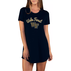 Concepts Sport Women's Wake Forest Demon Deacons Black Night Shirt, Small