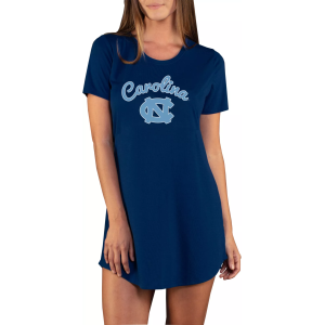 Concepts Sport Women's North Carolina Tar Heels Navy Night Shirt, Small, Blue