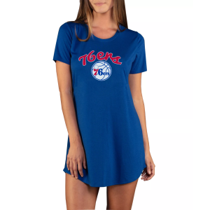 Concepts Sport Women's Philadelphia 76ers Marathon Blue Night T-Shirt, Small