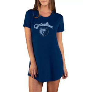 Concepts Sport Women's Memphis Grizzlies Marathon Navy Night T-Shirt, Small, Blue