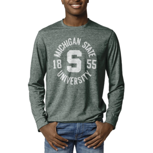 League-Legacy League-Legacy Men's Michigan State Spartans Green Reclaim Tri-Blend Long Sleeve T-Shirt, Small - $38.00 at DICK'S Sporting Goods