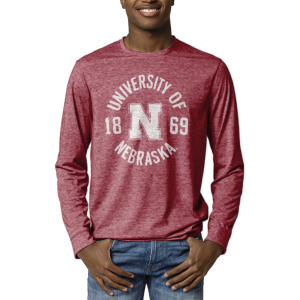 League-Legacy League-Legacy Men's Nebraska Cornhuskers Scarlet Reclaim Tri-Blend Long Sleeve T-Shirt, Small, Red - $38.00 at DICK'S Sporting Goods