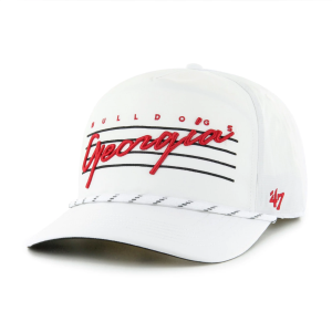 '47 Men's Georgia Bulldogs White Downburst Hitch Rope Adjustable Hat